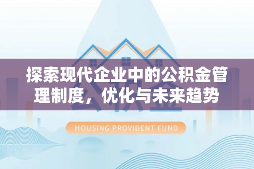 龙陵探索现代企业中的公积金管理制度，优化与未来趋势