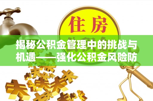 龙陵揭秘公积金管理中的挑战与机遇——强化公积金风险防控的多维策略