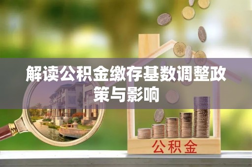 龙陵解读公积金缴存基数调整政策与影响