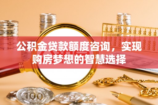 龙陵公积金贷款额度咨询，实现购房梦想的智慧选择