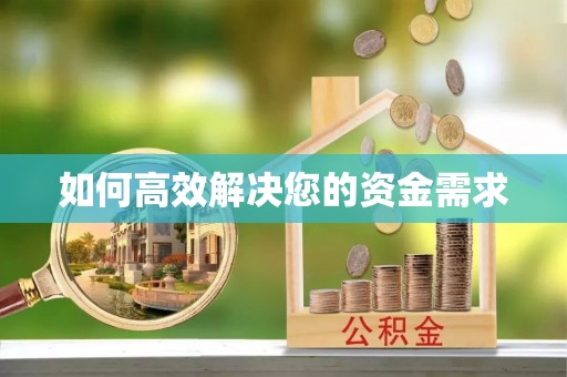 龙陵如何高效解决您的资金需求