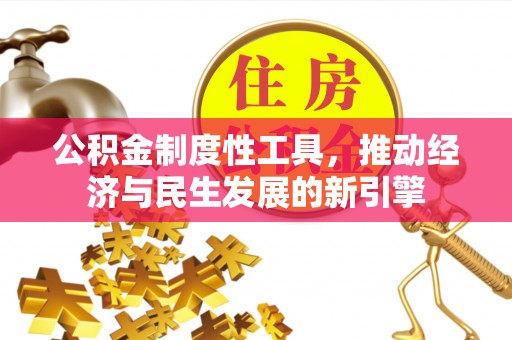 龙陵公积金制度性工具，推动经济与民生发展的新引擎