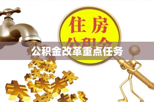 龙陵公积金改革重点任务