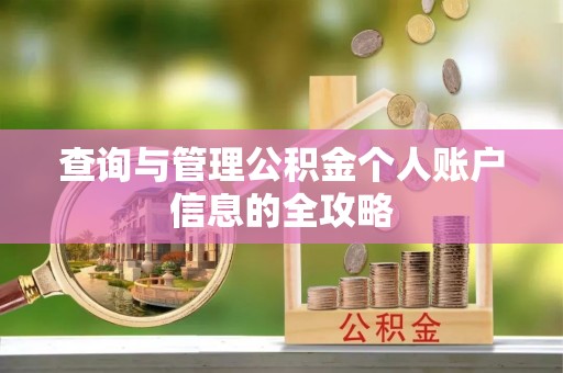 龙陵查询与管理公积金个人账户信息的全攻略