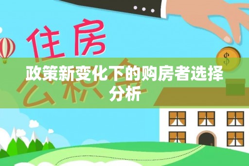 龙陵政策新变化下的购房者选择分析