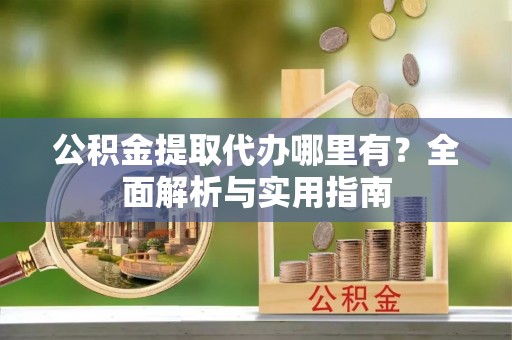 龙陵公积金提取代办哪里有？全面解析与实用指南
