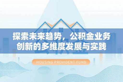 龙陵探索未来趋势，公积金业务创新的多维度发展与实践