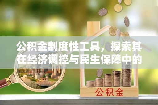 龙陵公积金制度性工具，探索其在经济调控与民生保障中的重要作用