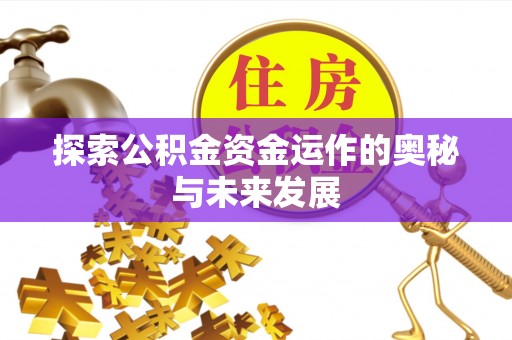龙陵探索公积金资金运作的奥秘与未来发展