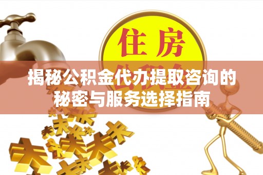 龙陵揭秘公积金代办提取咨询的秘密与服务选择指南