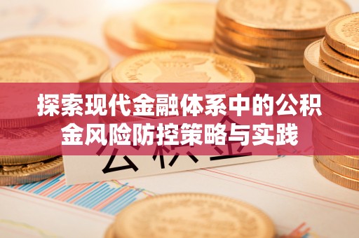 龙陵探索现代金融体系中的公积金风险防控策略与实践
