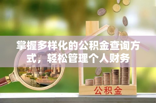 龙陵掌握多样化的公积金查询方式，轻松管理个人财务