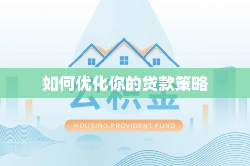 龙陵如何优化你的贷款策略