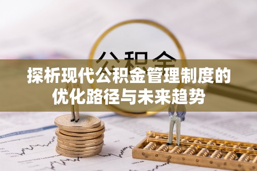 龙陵探析现代公积金管理制度的优化路径与未来趋势