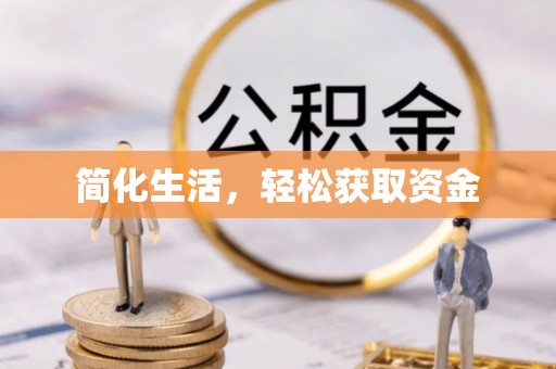 龙陵简化生活，轻松获取资金