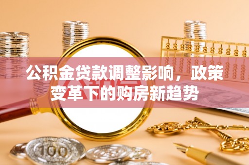 龙陵公积金贷款调整影响，政策变革下的购房新趋势