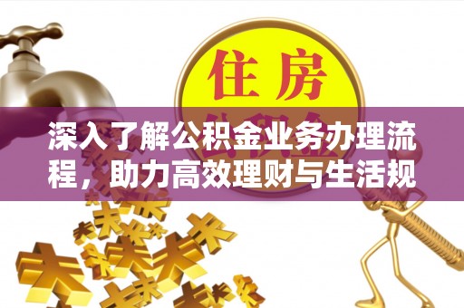 龙陵深入了解公积金业务办理流程，助力高效理财与生活规划